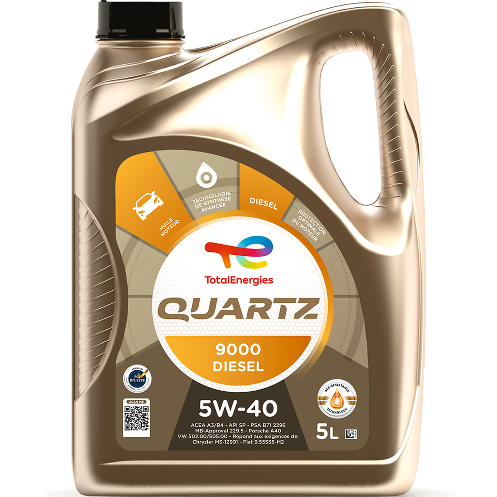 TOTAL Quartz 9000 Diesel 5W-40 Engine Oil 5 L