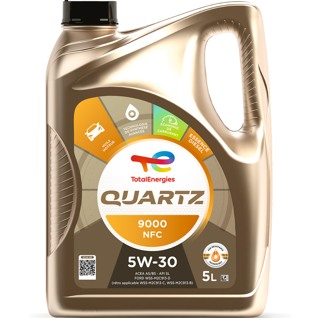 TOTAL Huile moteur Quartz 9000 NFC 5W-30 5 L