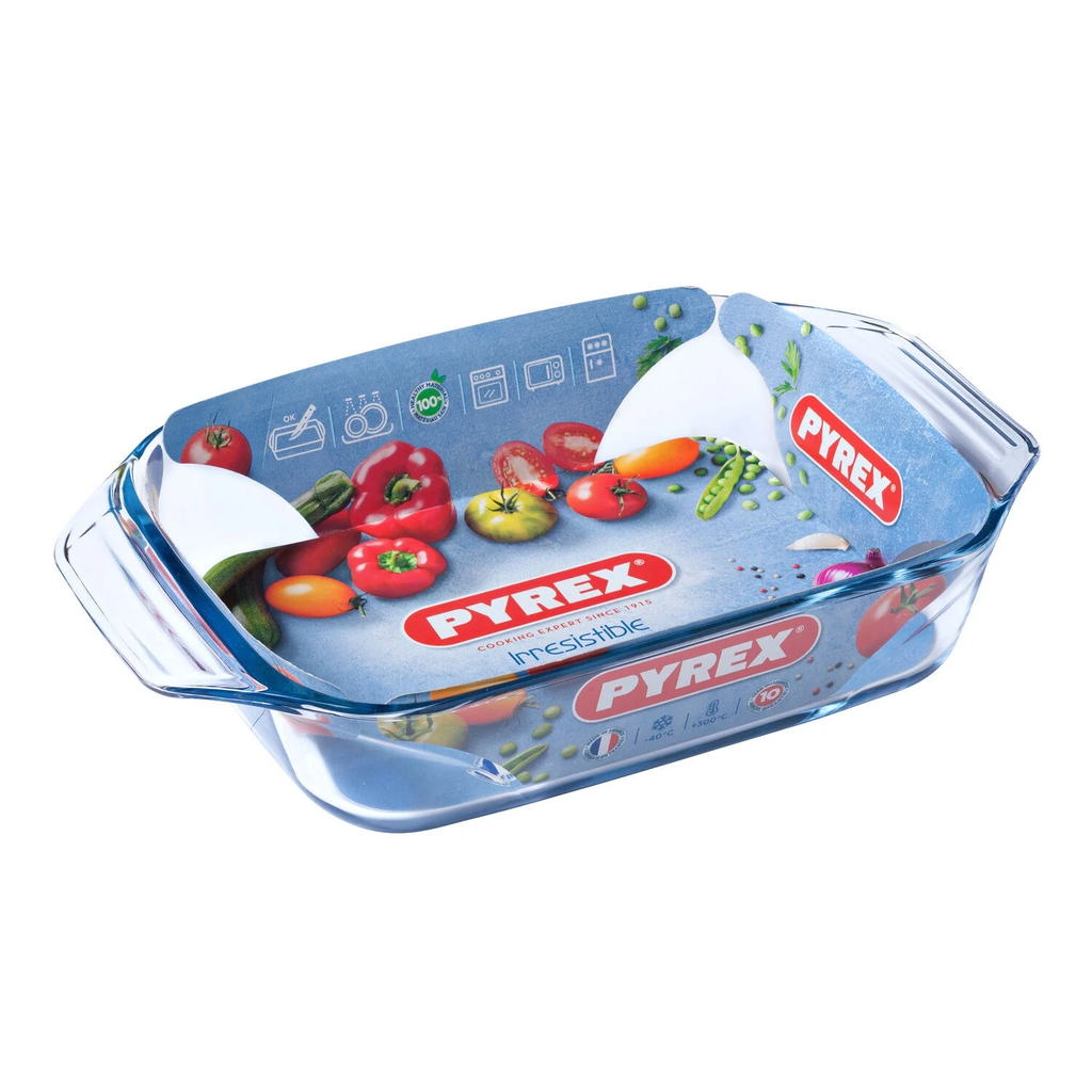 PYREX Rectangular Glass Oven Dish Irresistible 31x20cm 2.1L