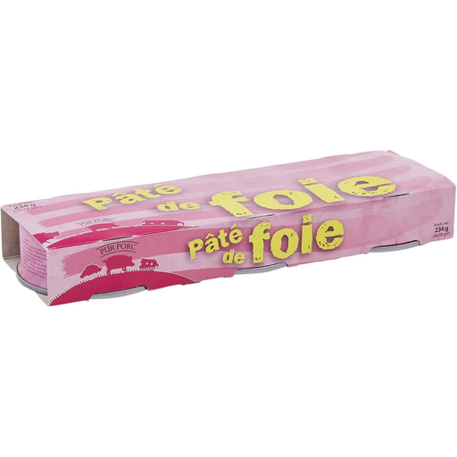 [3434350006684] Pâté de foie 3 boites de 78 g