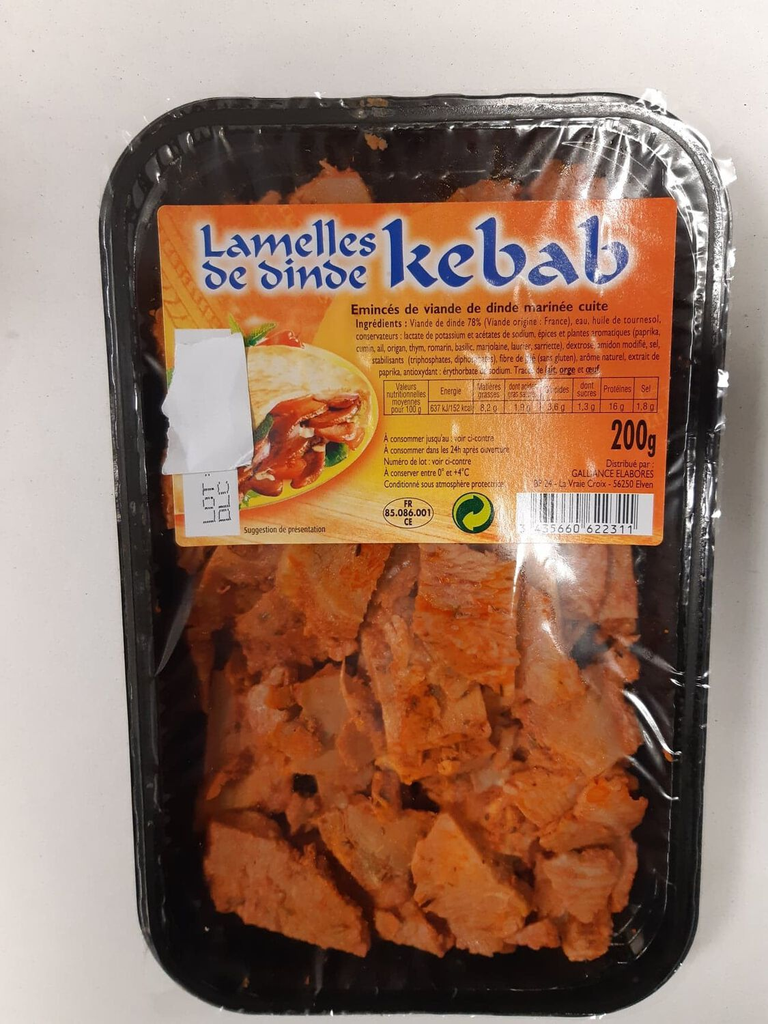 NEUTRE Tiras de peru kebab