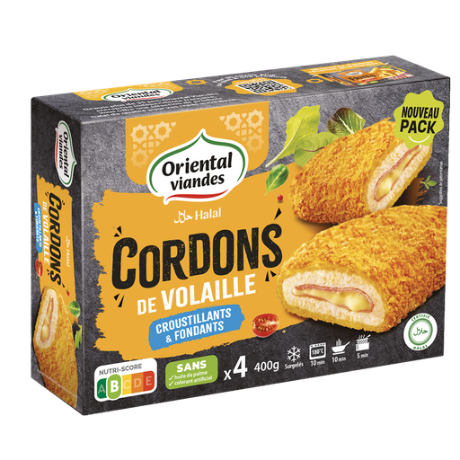 [3436590030214] ORIENTAL VIANDES Cordon bleu de pavo halal 400 g