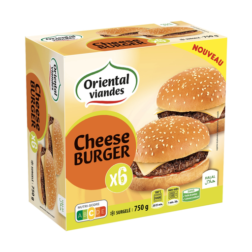 [3436590050175] ORIENTAL VIANDES Cheeseburgers halal 750 g