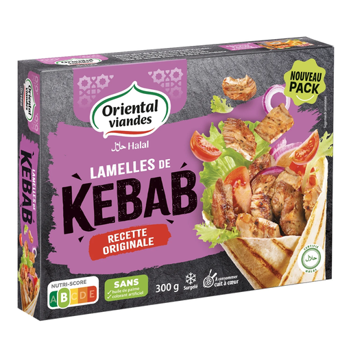 [3436590680457] ORIENTAL VIANDES Emincé de Kebab Halal 300 g