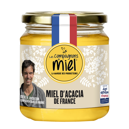 [3445731105827] LES COMPAGNONS DU MIEL Miel de Acacia Agriéthique origen Francia 375 g