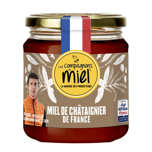 [3445731105841] LES COMPAGNONS DU MIEL Mel de castanheiro de França 375 g