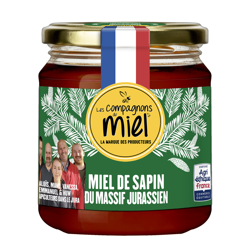 LES COMPAGNONS DU MIEL Mel de Abeto do Maciço do Jura 375 g