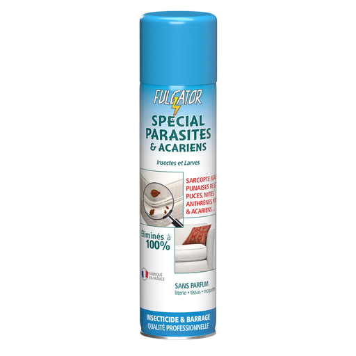 [3449120070017] FULGATOR Aérosol anti-parasites et acariens 400 ml
