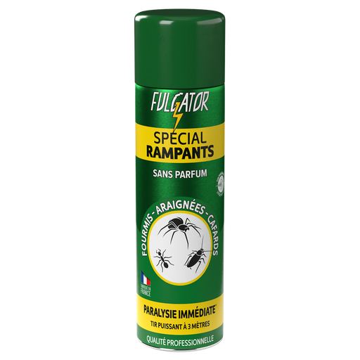 [3449120070253] FULGATOR Insecticida Spray Formigas Aranhas e Baratas Sem Perfume 500 ml