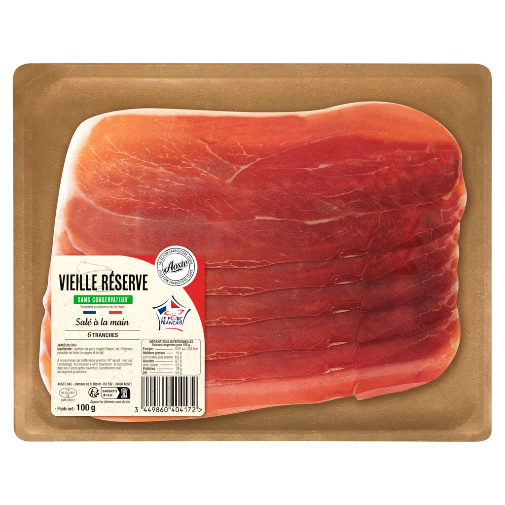 AOSTE Presunto Curado Vieille Réserve 100 g