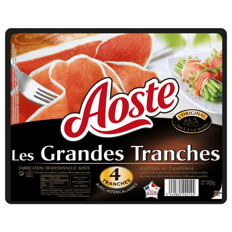 AOSTE Jamón Serrano 4 Lonchas 110 g