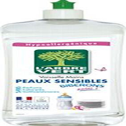 [3450601023910] L'ARBRE VERT Lavavajillas Pieles Sensibles y Biberones 750 ml