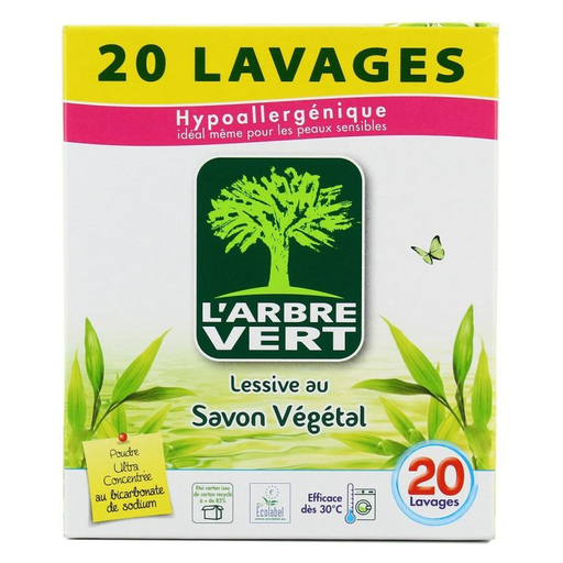 [3450601026133] ARBRE VERT Laundry Powder 20 Washes 1 kg