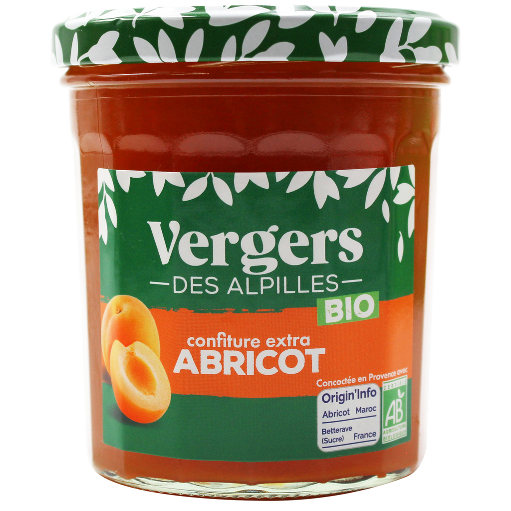 VERGERS DES ALPILLES Confiture extra à l'abricot bio 370 g