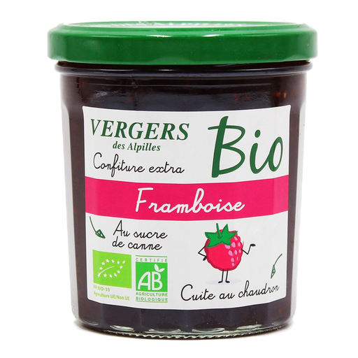 [3452200009128] VERGERS DES ALPILLES Mermelada de frambuesa Bio 370 g