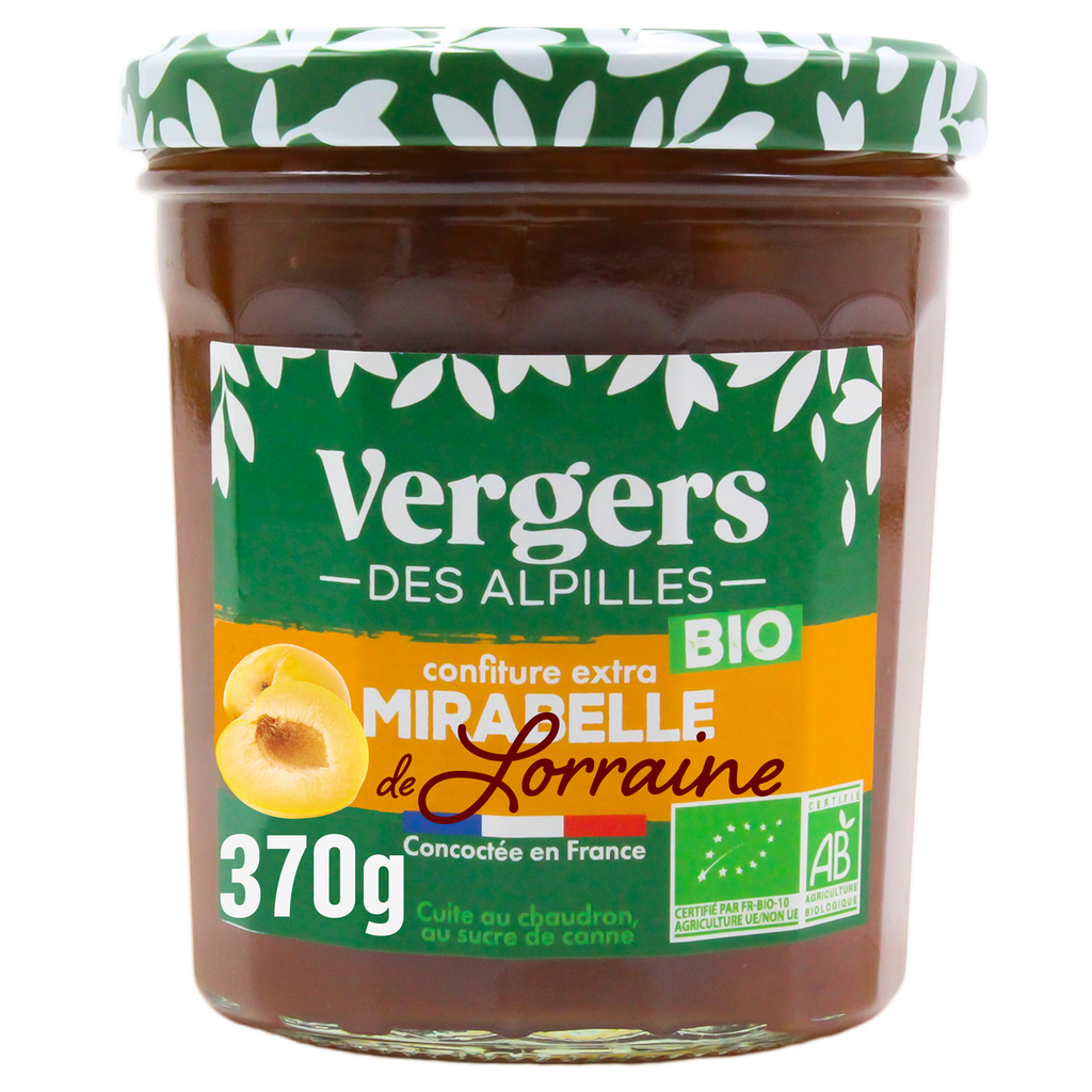 VERGERS DES ALPILLES Compota extra de mirabela de Lorena bio 370 g
