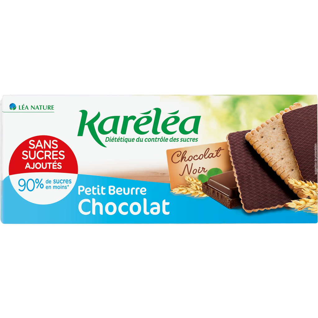 KARELEA Petit beurre chocolate biscuits without added sugar 160 g