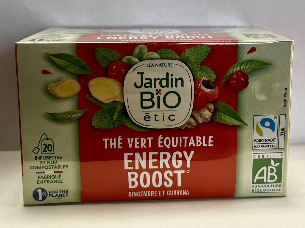 VERT Chá energy boost JARDIN BIO 30 g