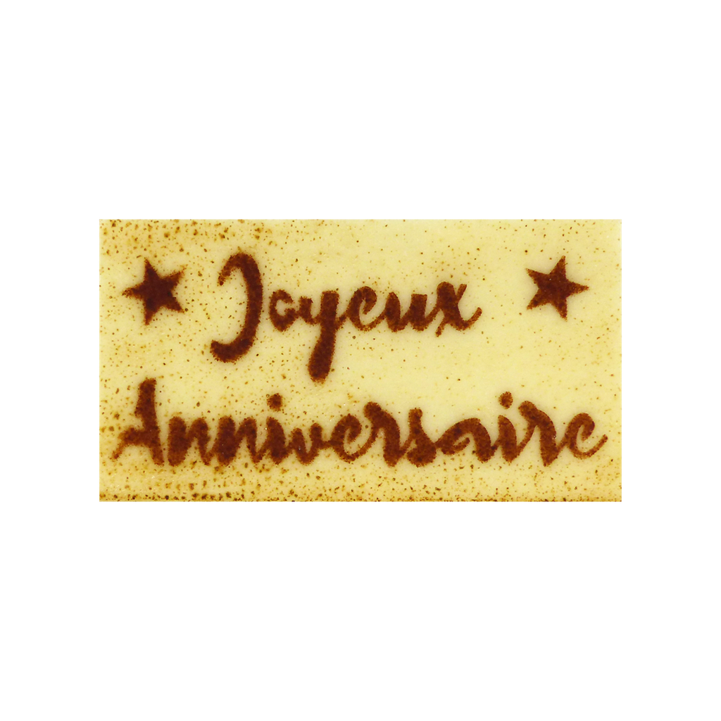 L'ATELIER GEORGET Happy Birthday Plaque 25 g
