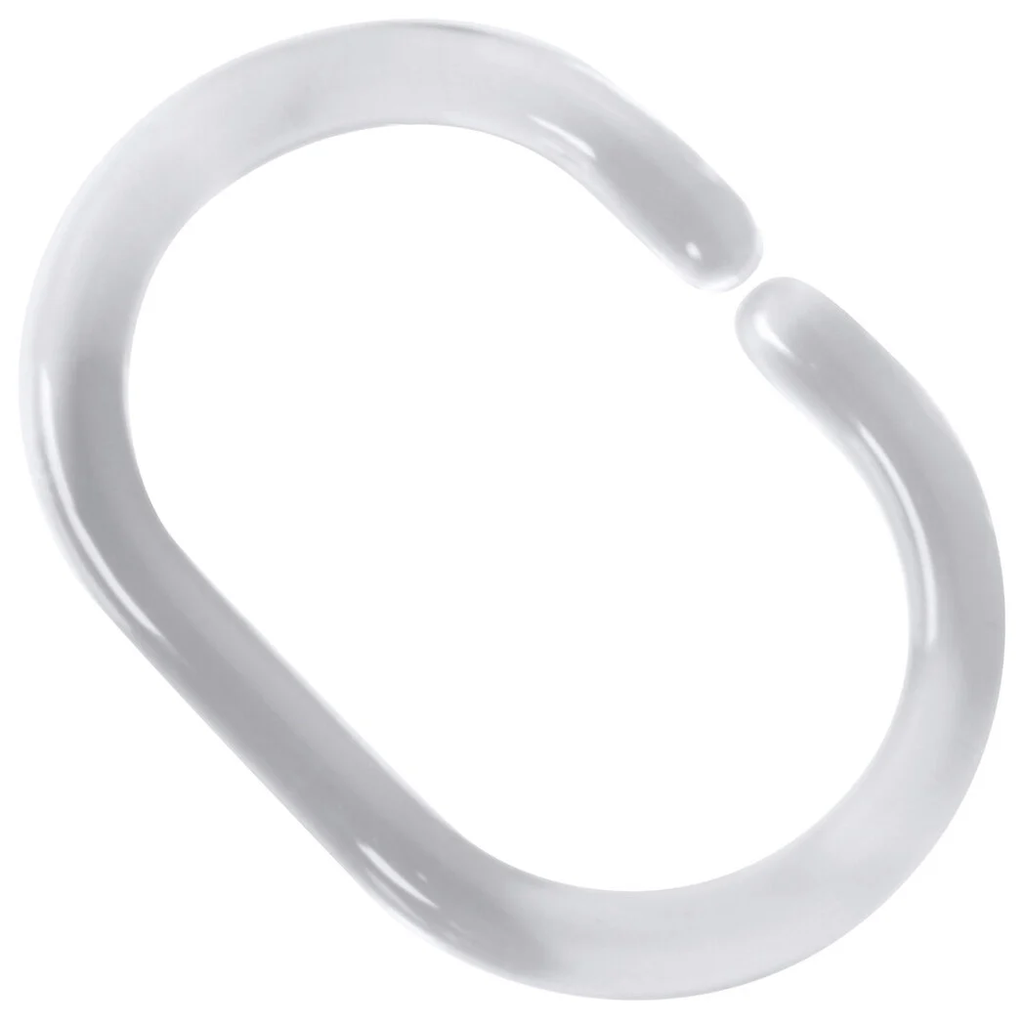 GELCO Anneaux de douche clip transparent 12 unités