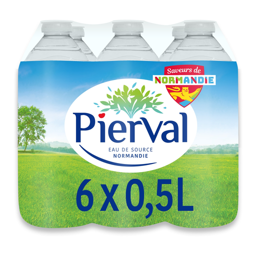 [3468570270600] PIERVAL Eau de source plate 6 x 50 cl
