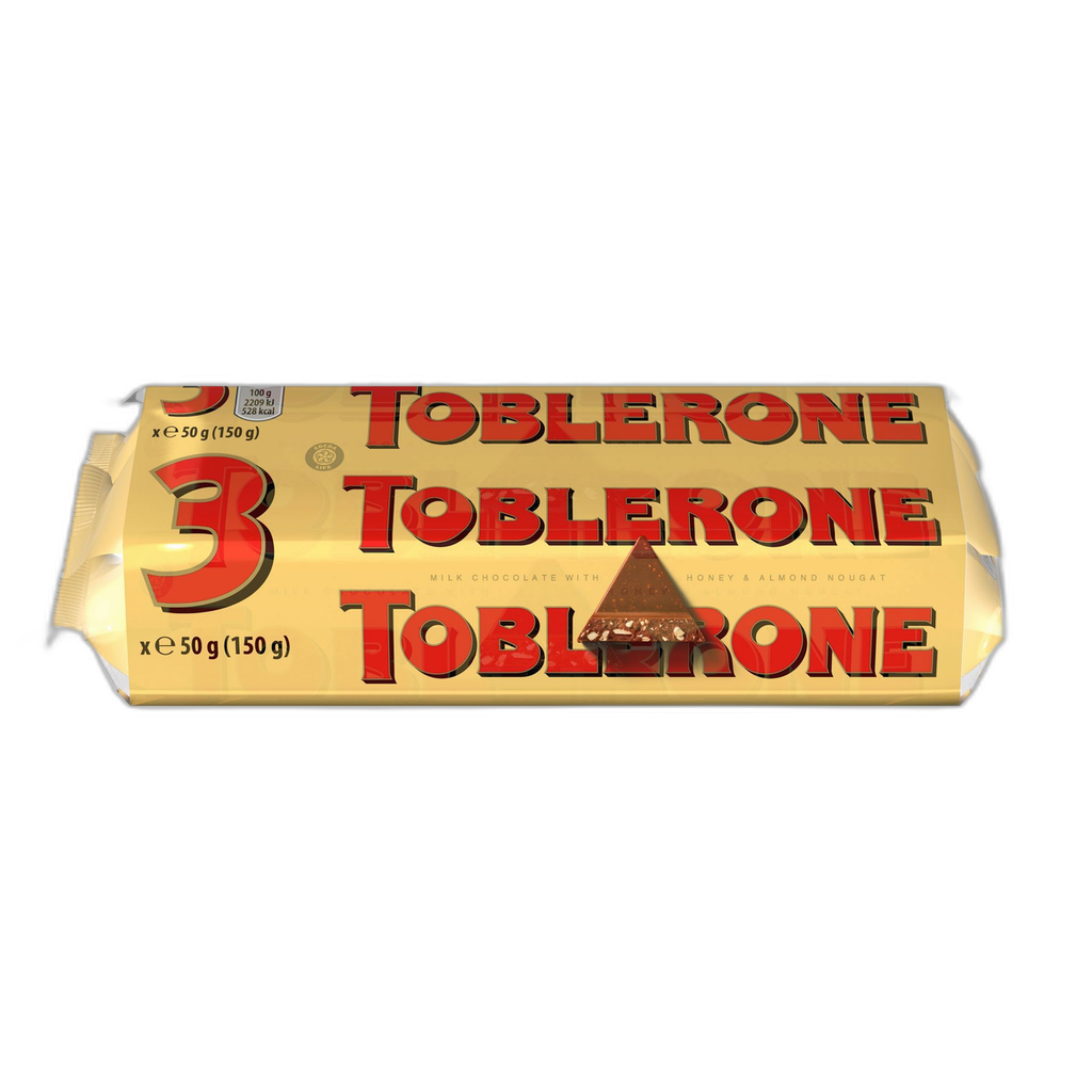TOBLERONE Swiss Milk Chocolate with Honey and Almond Nougat 150g