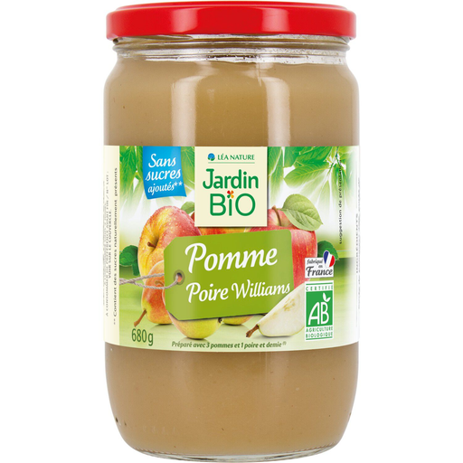 [3478820008235] JARDIN BIO ETIC Organic apple and pear puree 680 g