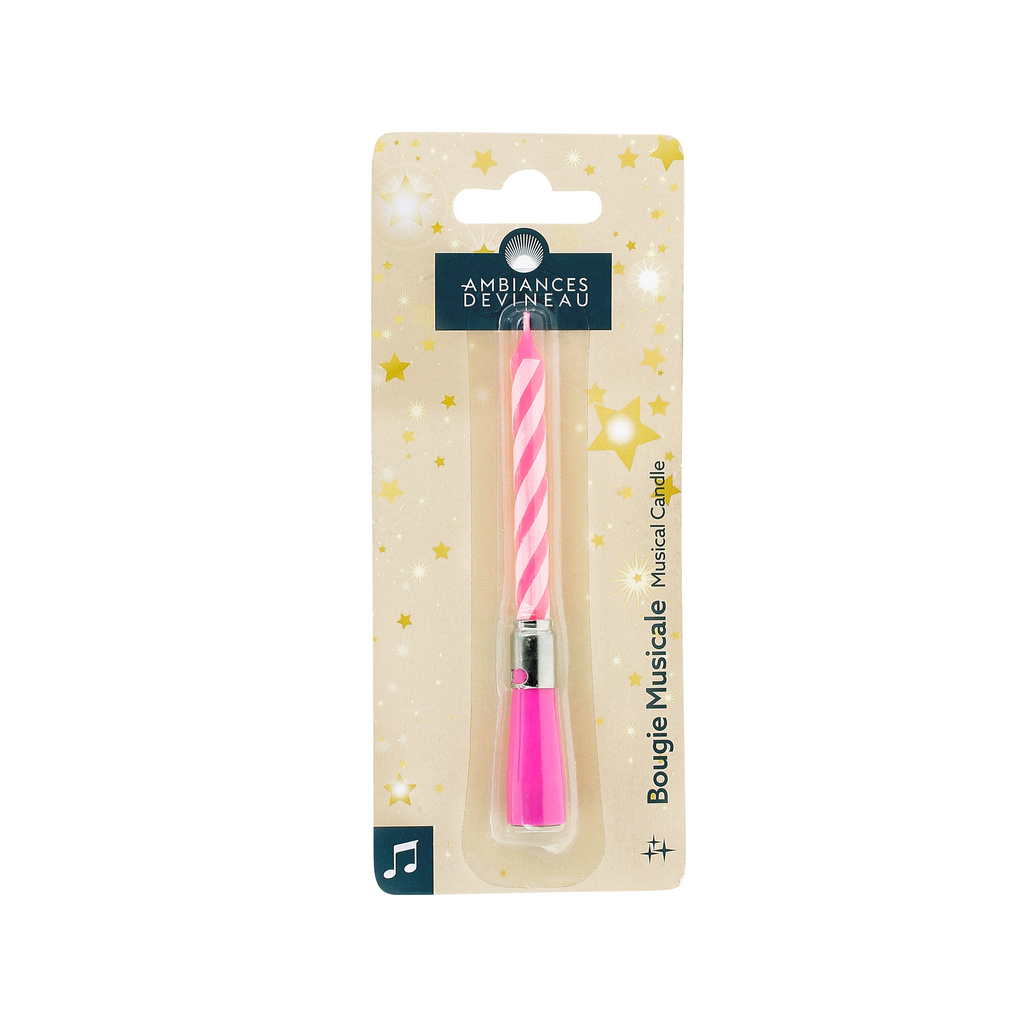 AMBIANCES DEVINEAU Musical candle colorful unit
