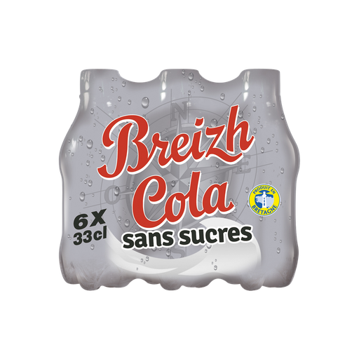 [3484700007960] BREIZH COLA Sugar-free cola carbonated drink 6 x 33 cl