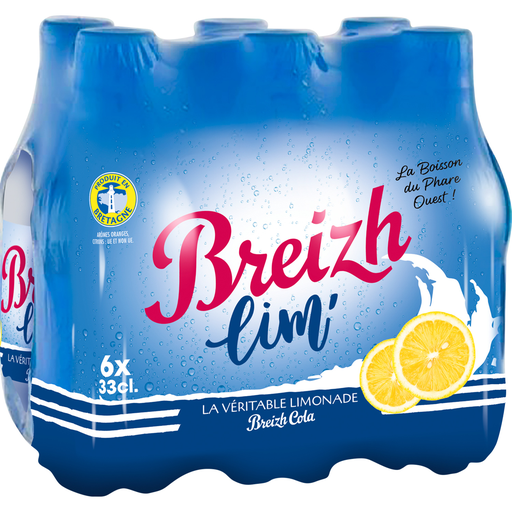 [3484703000104] BREIZH COLA Limonade Lim' 6 x 33 cl