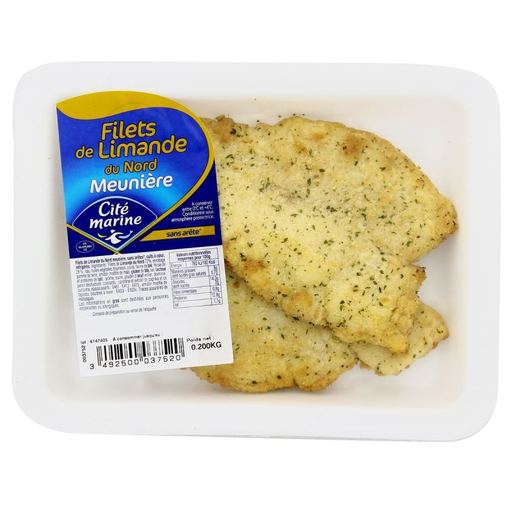 [3492500037520] CITE MARIN North Sea Lemon Sole Meuniere 200 g