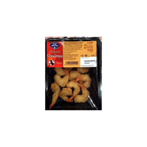 [3492500042104] QUEUES Breaded Shrimp Tails 130 g