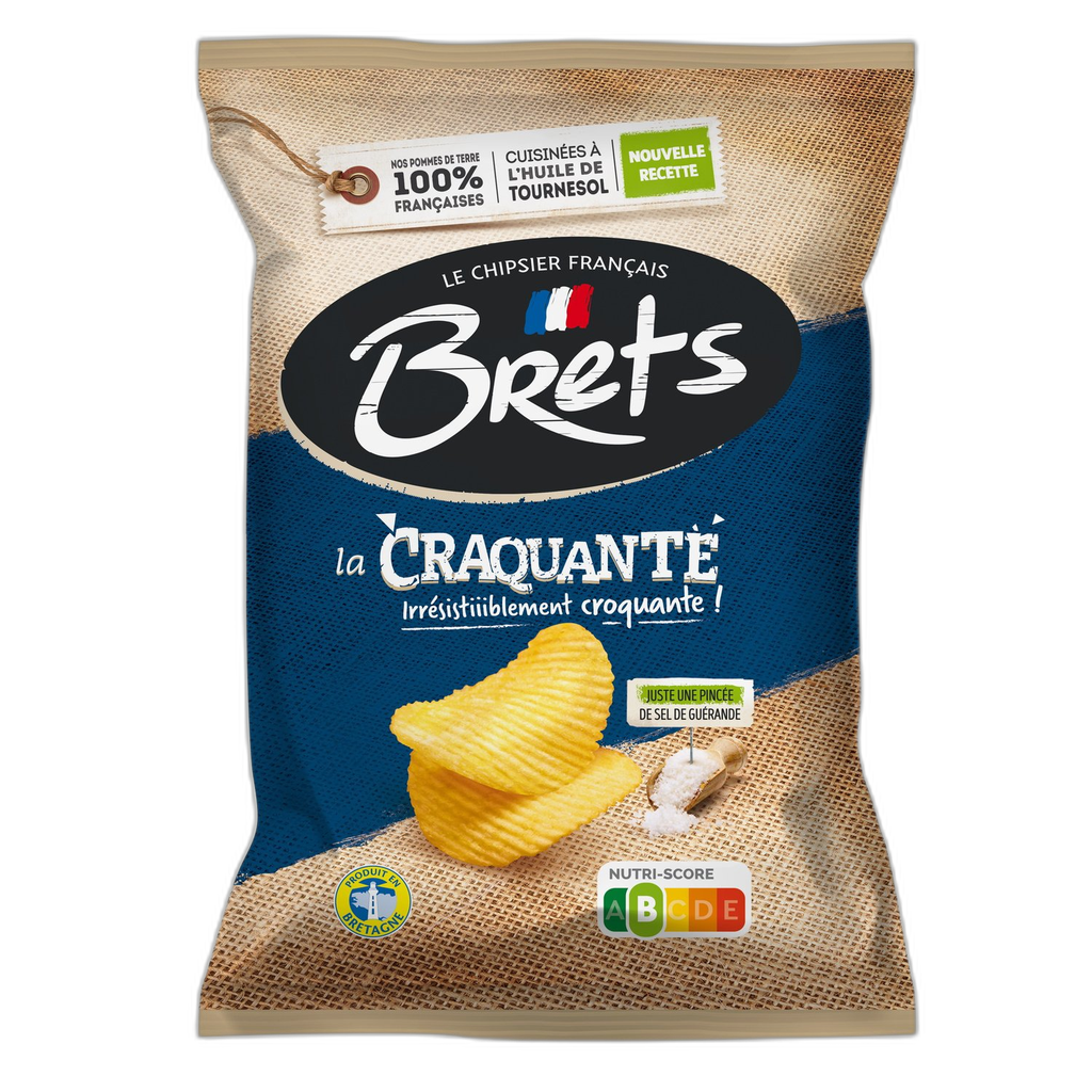 BRETS Batatas fritas estaladiças sal de Guérande 125 g