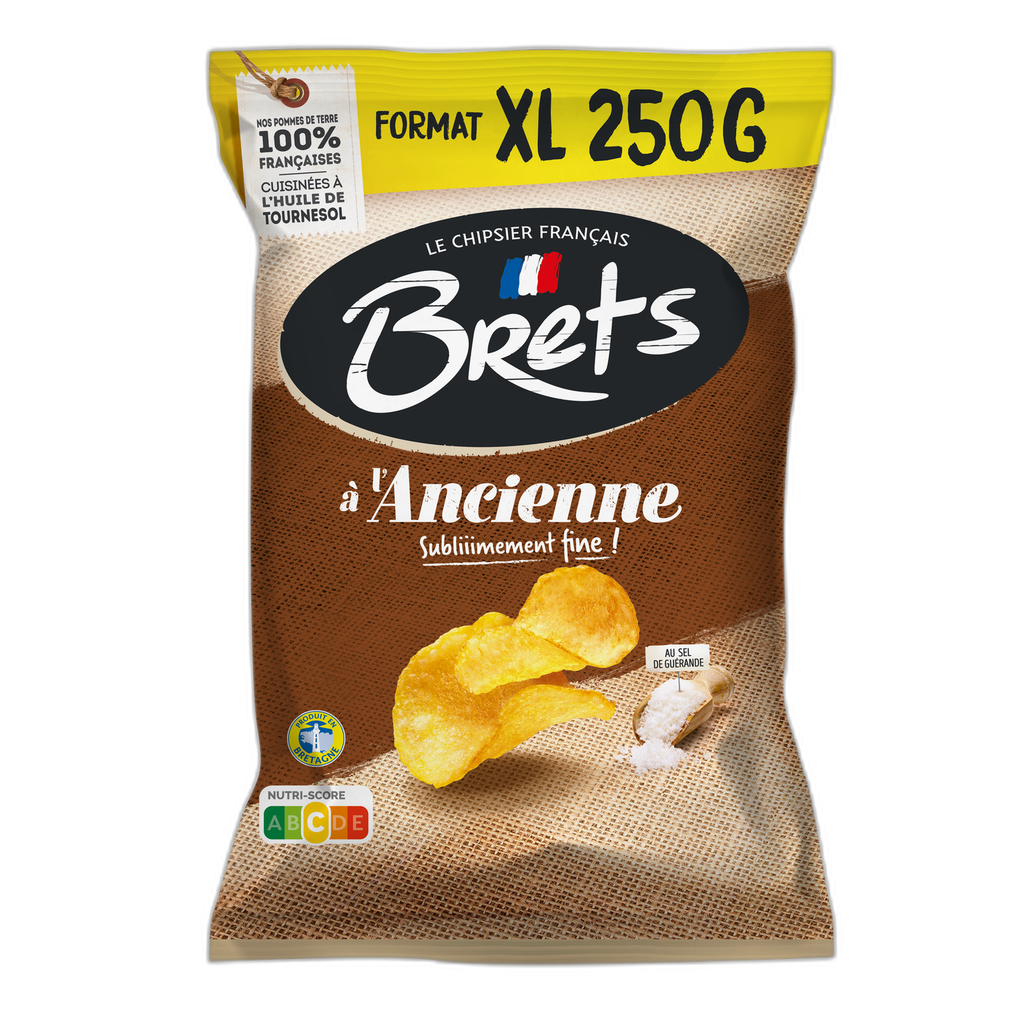 BRETS Patatas Chips a la Antigua con Sal de Guérande 250 g