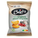 BRETS Patatas Chips super crujientes sabor queso de cabra y pimiento de Espelette 125 g