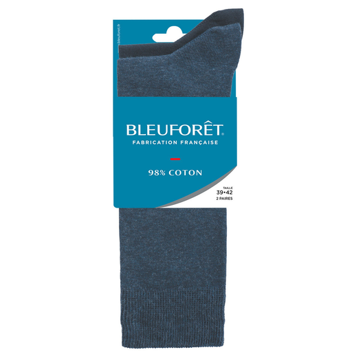[3501354011096] BLEUFORET Calcetines hombre T39/42 lote de 2 pares