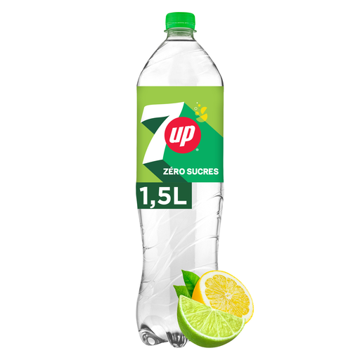 [3502110001900] 7UP Boisson gazeuse arômes naturels de citron et vert sans sucres 1.5 L