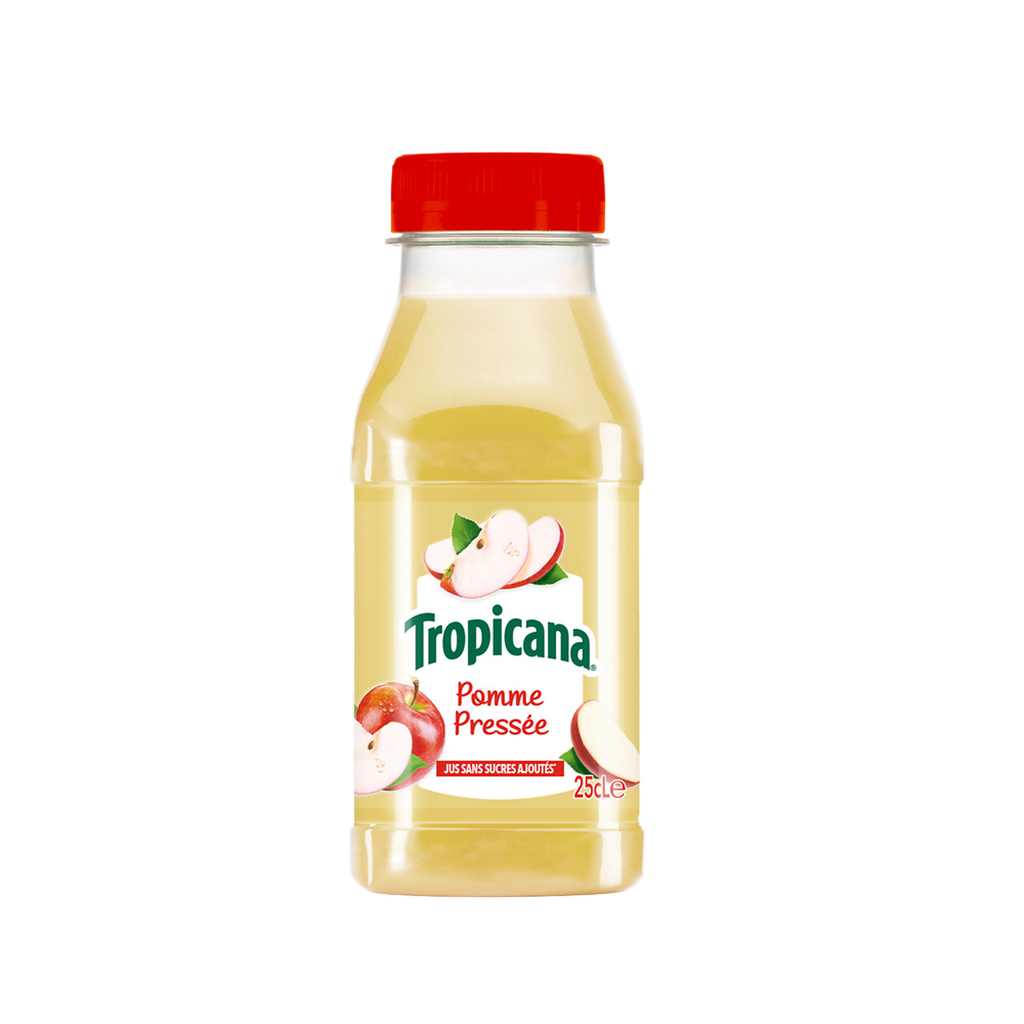 TROPICANA Zumo de manzanas exprimidas 25 cl