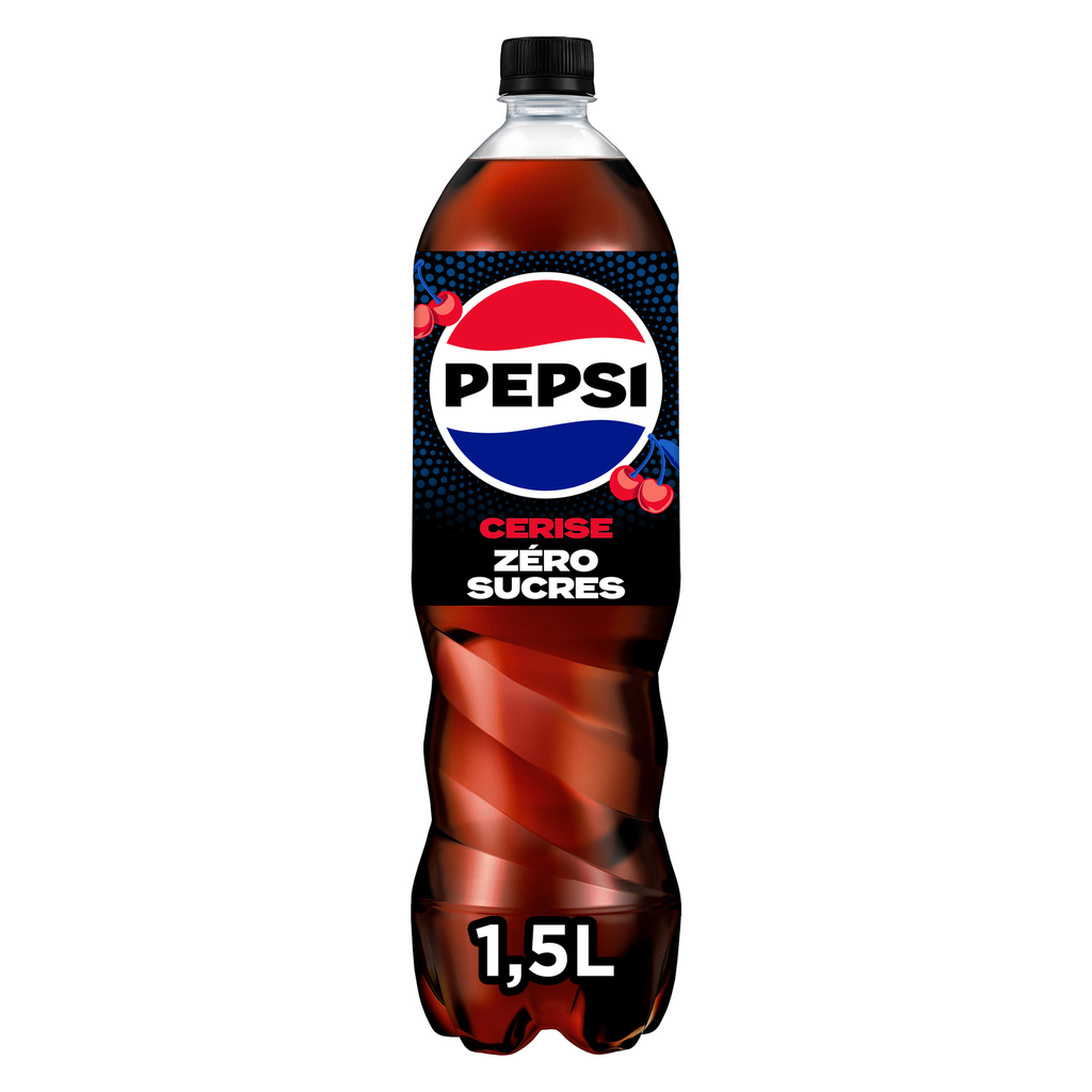 PEPSI Soda Sabor Cherry Zero Azúcar 1,5 L