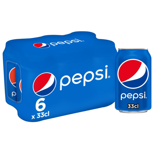[3502110010568] PEPSI Cola Soda 6 x 33 cl