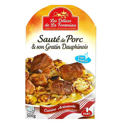 [3503082515419] LES DÉLICES DE LA FONTMIAU Pork Sauté Tray 300 g