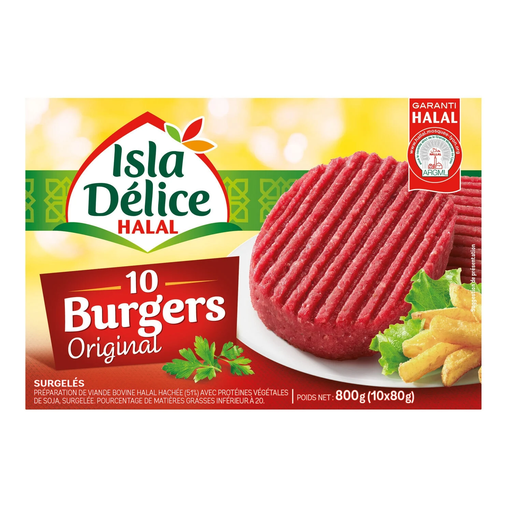 [3512690000194] ISLA DELICE Burger patty 10 x 80 g