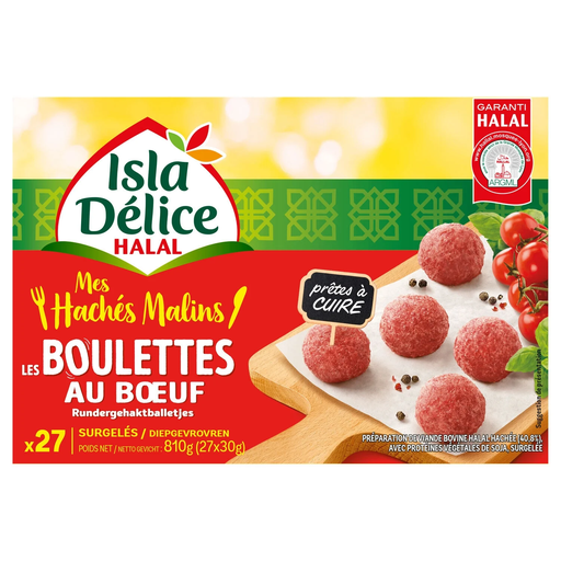[3512690000668] ISLA DELICE Halal Beef Meatballs 810 g