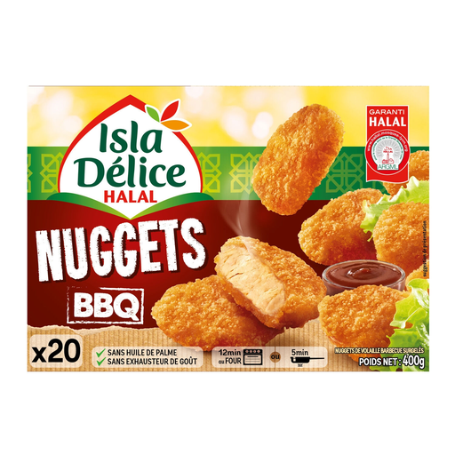 [3512690004079] ISLA DELICE BBQ Nuggets halal 400 g