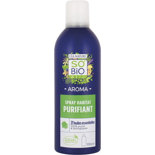 [3517360016789] SO'BIO ETIC Spray Interior Purificante 21 Óleos Essenciais Bio 300 ml