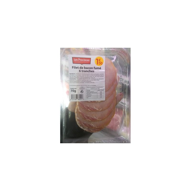 1ER PRIX Bacon Fillet 70 g