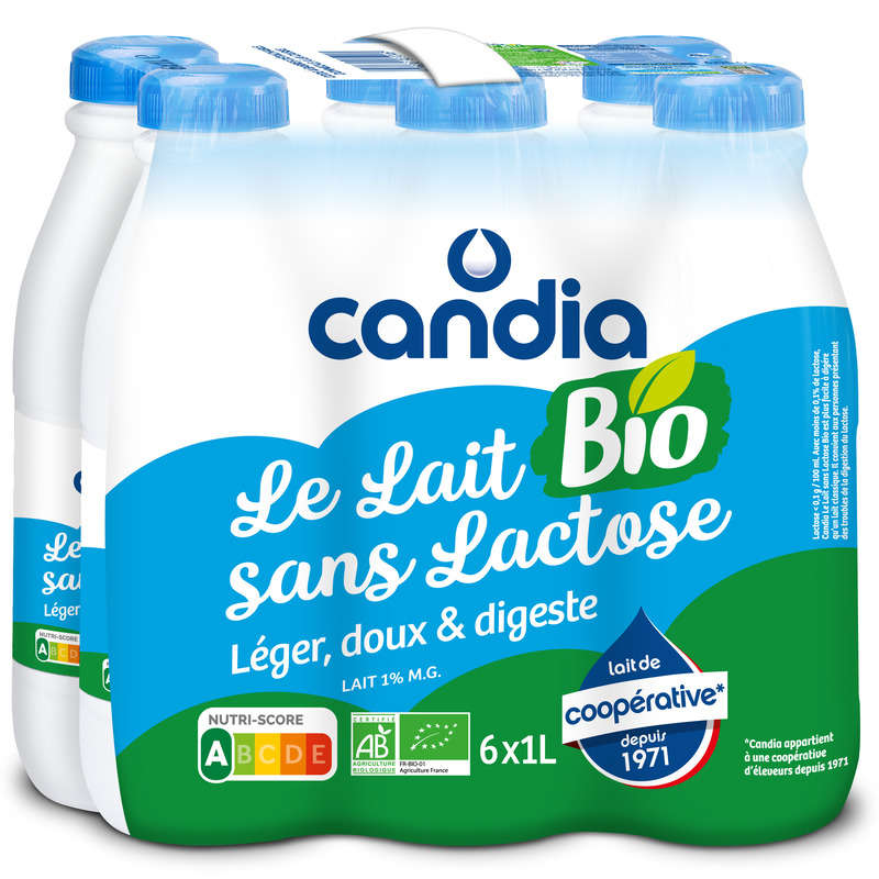 CANDIA Leite Sem Lactose Bio 1Lx6