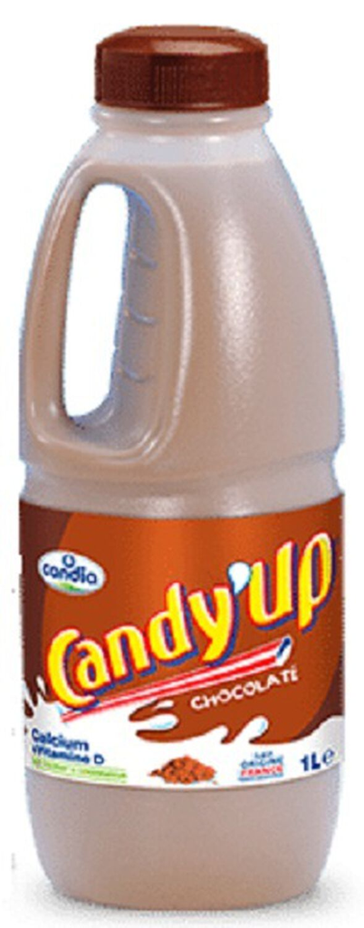 Candia 1L Bouteille Lait Chocolat Sterilise Candy Up