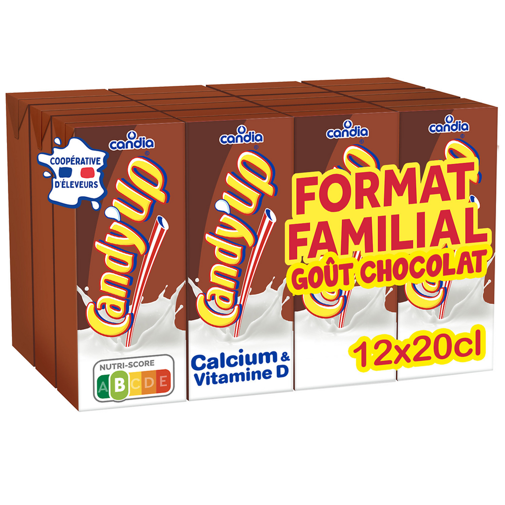 Candy'Up Boisson Lactée Au Chocolat 12X20Cl