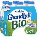 Candia Grandlait Lait Demi-Écrémé Uht Bio 6X1L